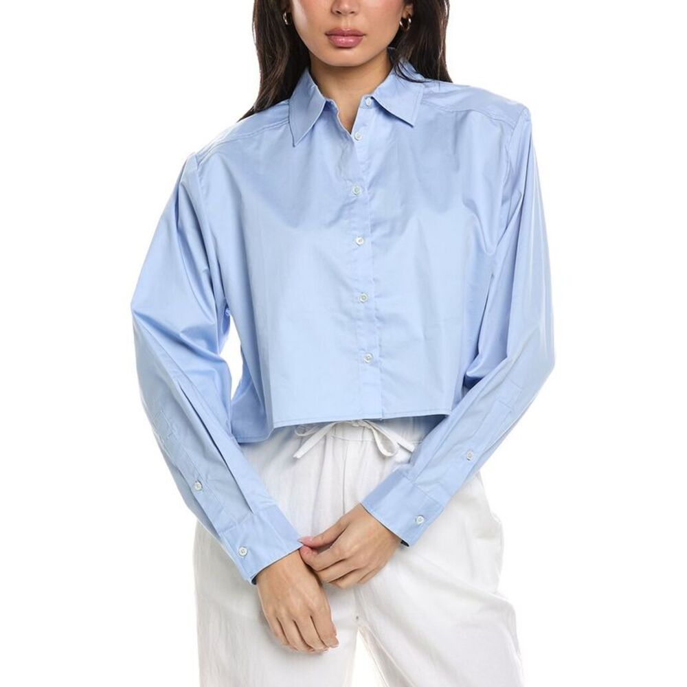 Solid & Striped Womens  The Cropped Avril Top, Blue